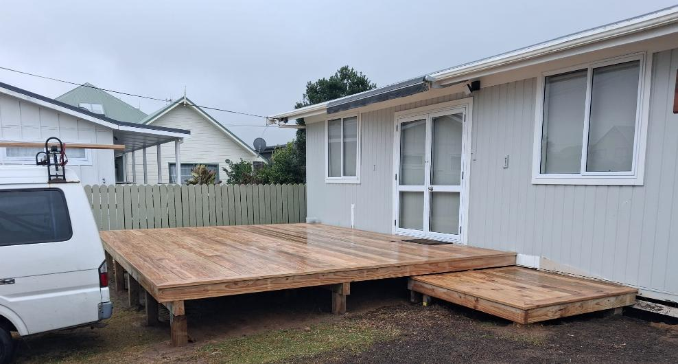 Deck after complete reconstruction